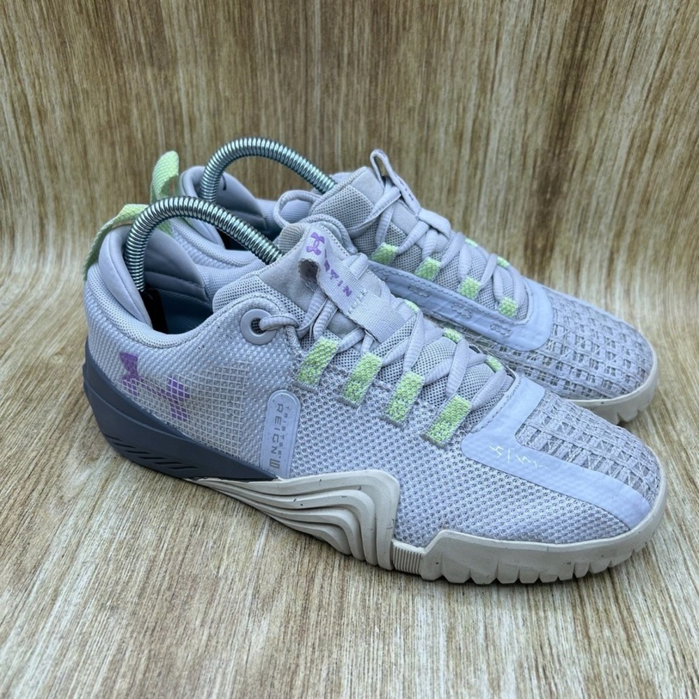 Under Armour TriBase Reign 6 Women's Size 8.5 Training Shoes Grey 3027342-100